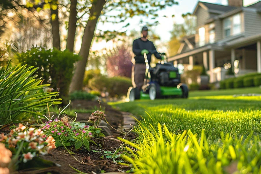 electric start lawn mowers